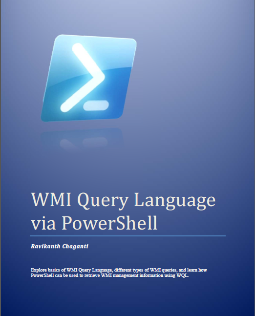 WMI Query Language via PowerShell cover